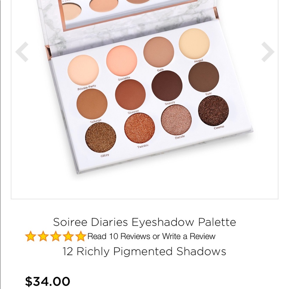 ❌sold❌ Soiree Diaries Eyeshadow Palette